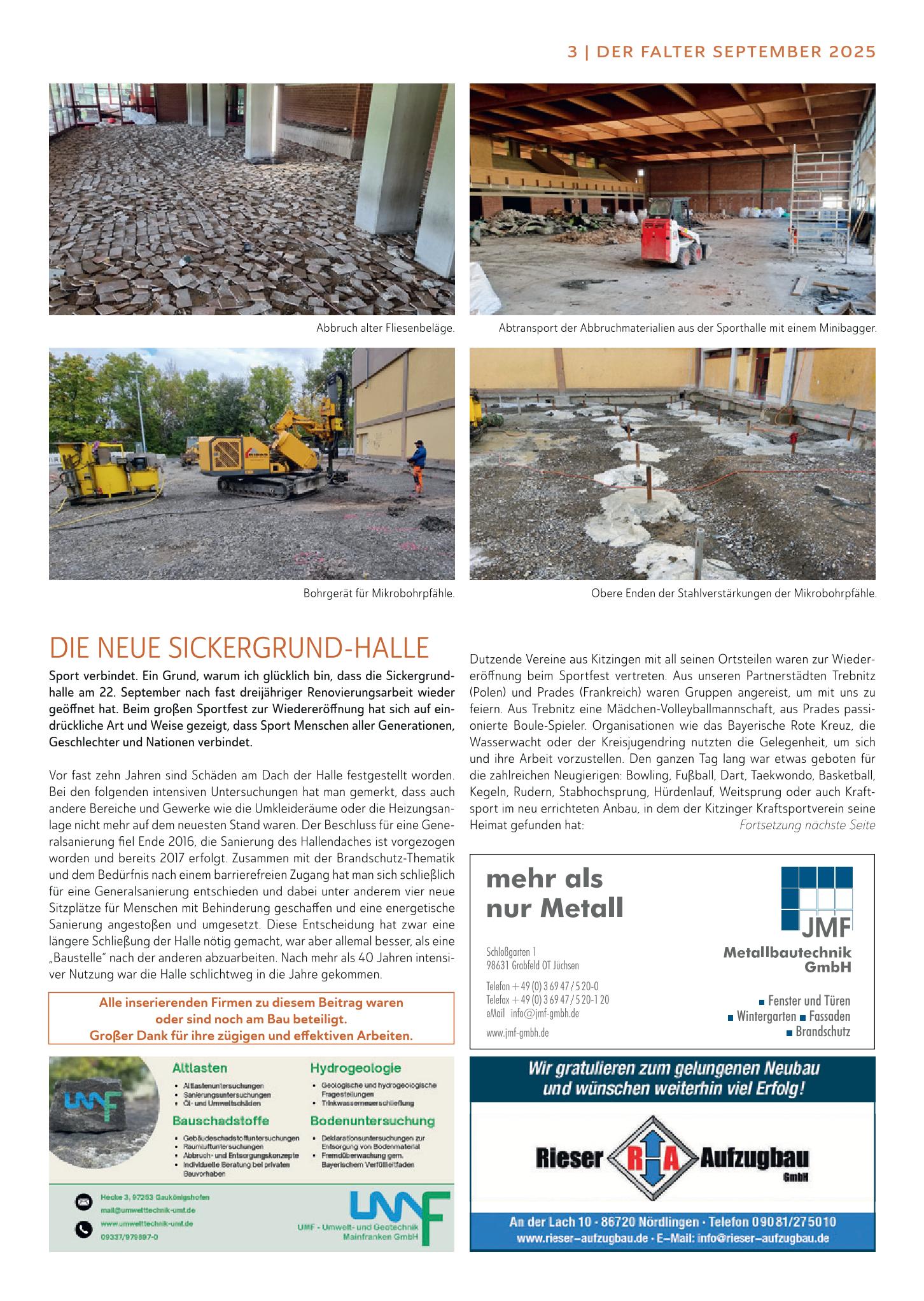 Sickergrundhalle Kitzingen 1