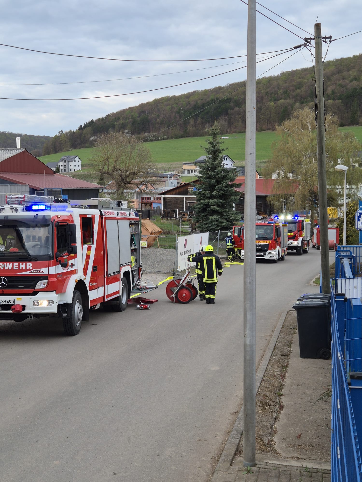 Einsatzübung Feuerwehr Jüchsen