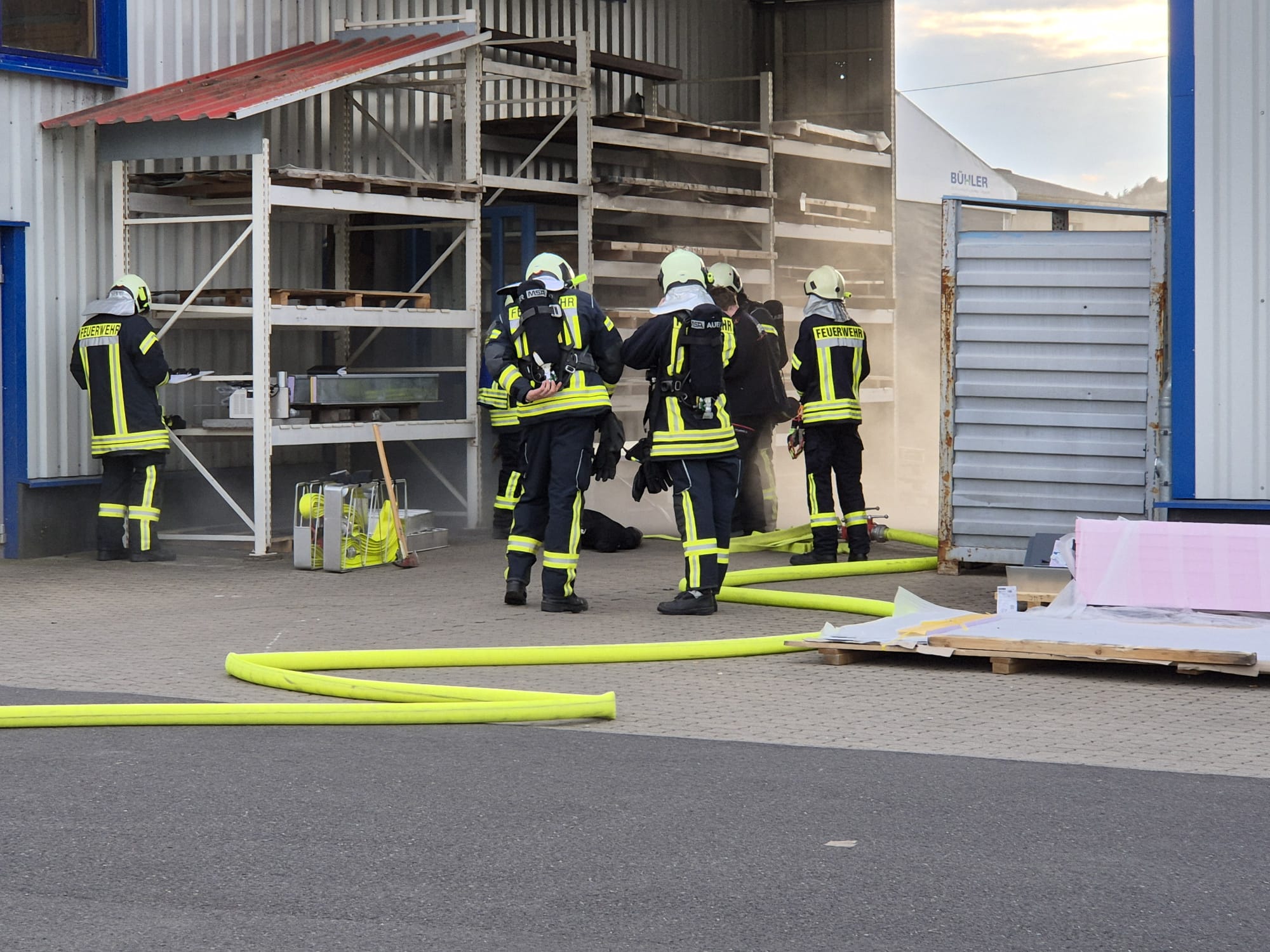 Einsatzübung Feuerwehr Jüchsen 2