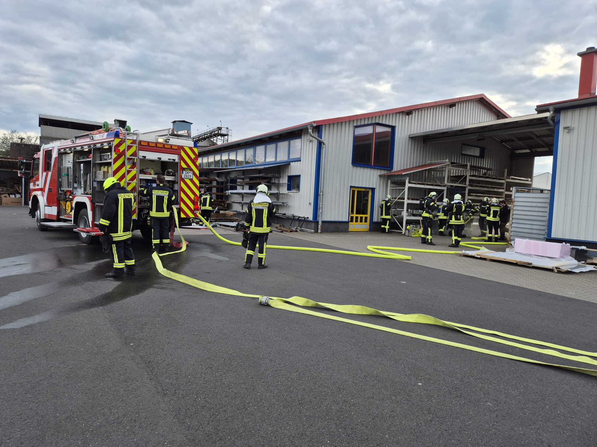 Einsatzübung Feuerwehr Jüchsen 3